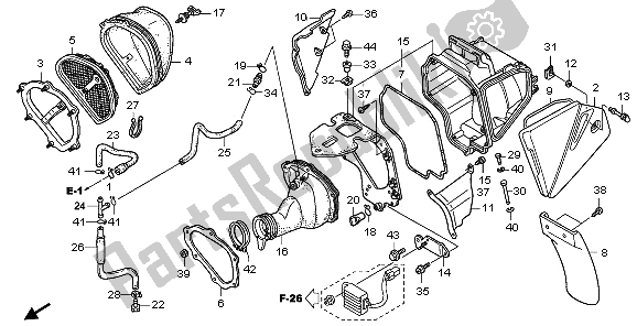 Tutte le parti per il Filtro Dell'aria del Honda CRF 450X 2006