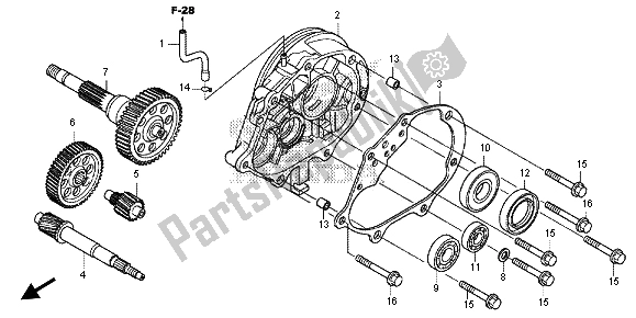 All parts for the Transmission of the Honda SH 125 AD 2013