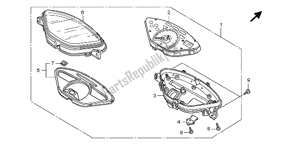 Toutes les pièces pour le Mètre (mph) du Honda ANF 125 2007