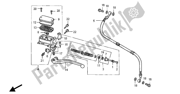 Todas las partes para Cilindro Maestro Del Embrague de Honda ST 1100A 2000