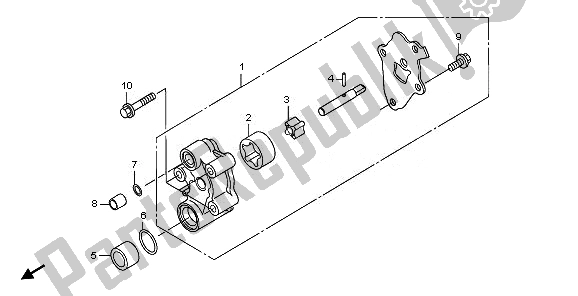 All parts for the Oil Pump of the Honda TRX 500 FE Foretrax Foreman ES 2011