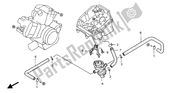 Tutte le parti per il Valvola Di Aspirazione Dell'aria del Honda XL 1000V 2001