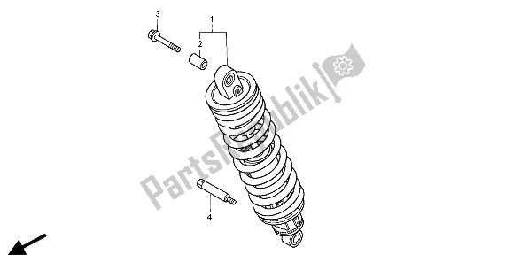 Todas las partes para Cojín Trasero de Honda ST 1100 2001