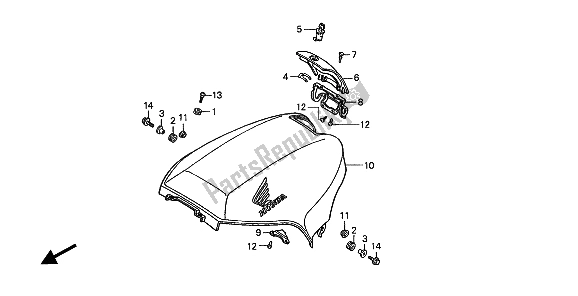 Tutte le parti per il Riparo del Honda ST 1100 1994