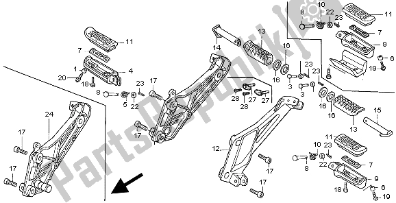 Wszystkie części do Krok Honda CB 500 1999