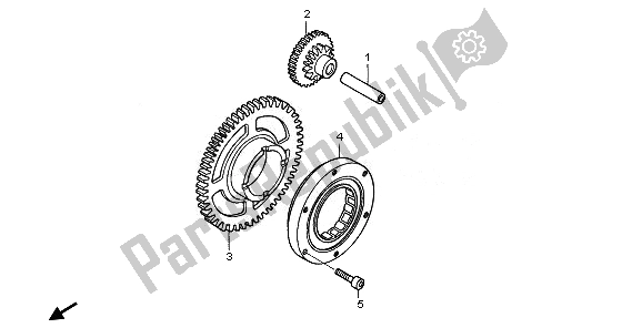 Todas las partes para Embrague De Arranque de Honda CBR 1100 XX 2008