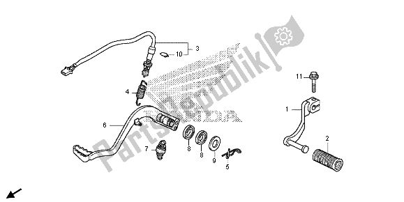 Todas las partes para Pedal de Honda CRF 250L 2013