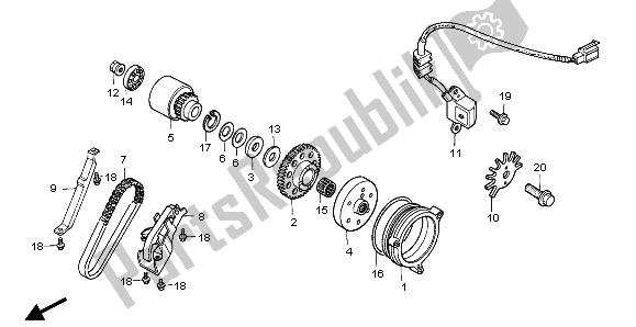 Todas las partes para Embrague De Arranque de Honda CB 1000F 1995