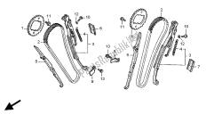 cadena de levas y tensor