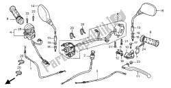 Manejar palanca e interruptor y cable