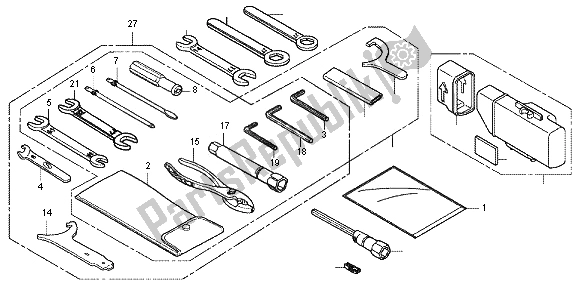 Tutte le parti per il Utensili del Honda VT 750 CS 2012