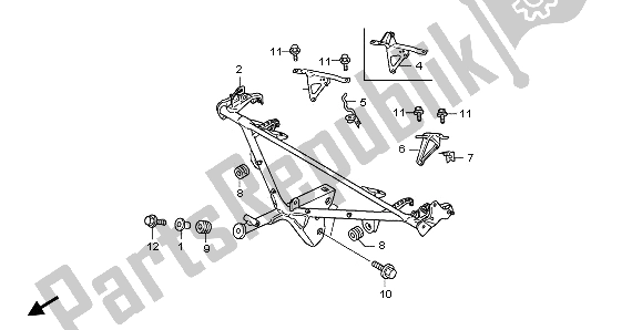 All parts for the Cowl Stay of the Honda GL 1800 2009