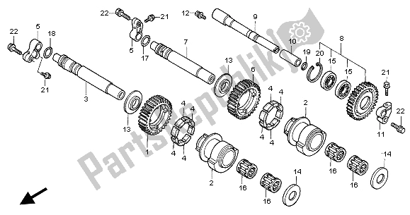 Alle onderdelen voor de Balancer van de Honda CBR 1100 XX 2002