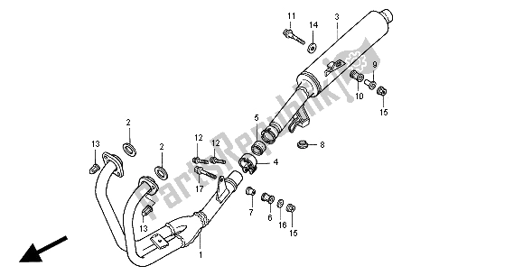 Wszystkie części do T? Umik Wydechowy Honda CB 500 2000