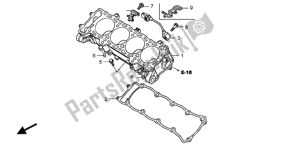 All parts for the Cylinder of the Honda CBR 1000 RR 2011