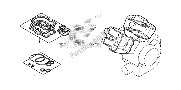 Tutte le parti per il Kit Di Guarnizioni Eop-1 A del Honda VT 750 CS 2013