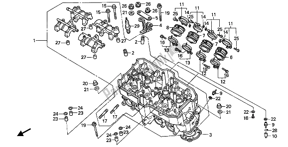 Todas las partes para Cabeza De Cilindro de Honda CBR 1000F 1993