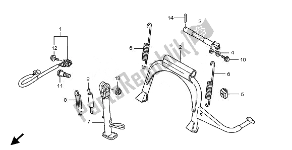 Wszystkie części do Stoisko Honda SH 300 2010