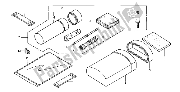 All parts for the Tools of the Honda TRX 250 EX Sporttrax 2001