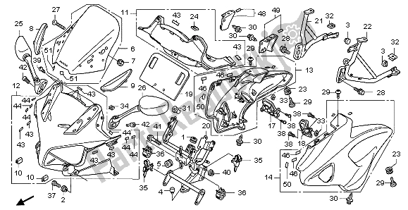 Todas las partes para Capucha de Honda CBF 1000S 2007