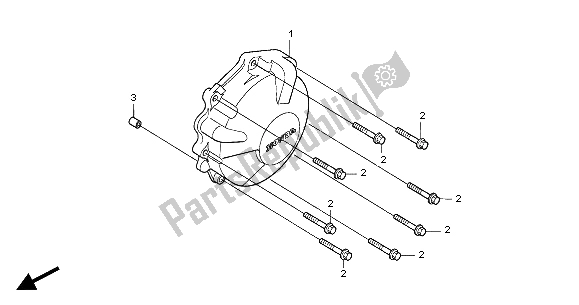 Toutes les pièces pour le Couvercle De Générateur du Honda CBR 600 RR 2004