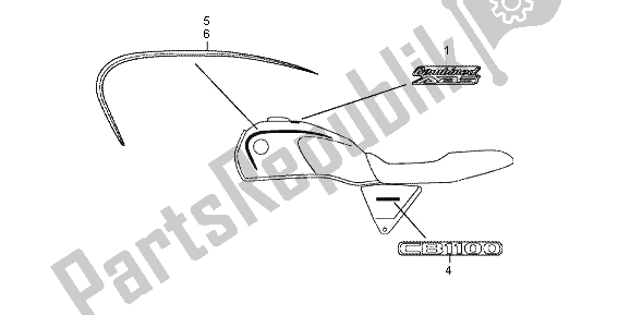 Todas las partes para Marca de Honda CB 1100A 2013