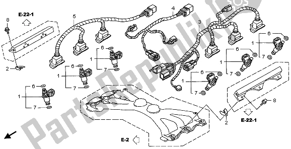 Wszystkie części do Wtryskiwacz Honda GL 1800A 2006