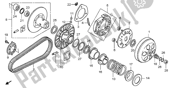 Todas las partes para Cara Conducida de Honda NSS 250A 2008