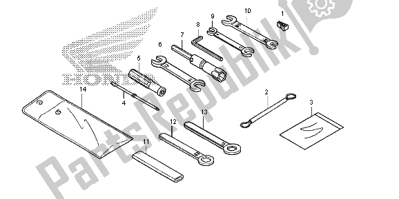 Tutte le parti per il Attrezzo del Honda NC 700 SD 2013