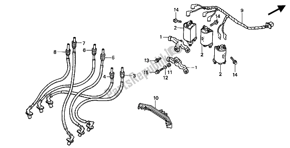 All parts for the Ignition Coil of the Honda GL 1500 SE 1994