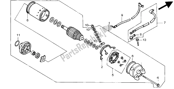 Todas las partes para Motor De Arranque de Honda XRV 750 Africa Twin 1997