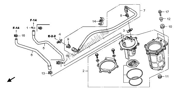 Tutte le parti per il Pompa Di Benzina del Honda VT 750C2 2008