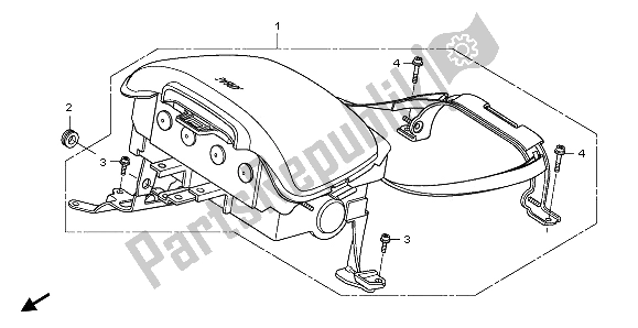 Alle onderdelen voor de Airbag Module van de Honda GL 1800 2009