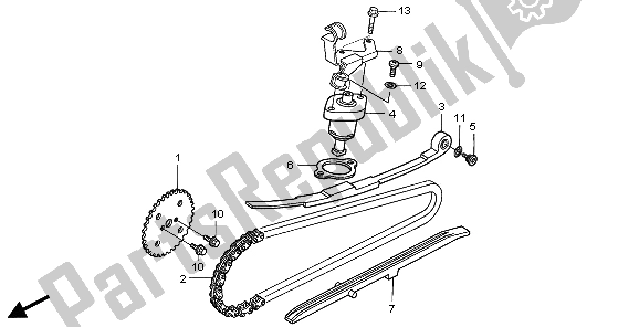 Tutte le parti per il Catena A Camme E Tenditore del Honda SH 125S 2007