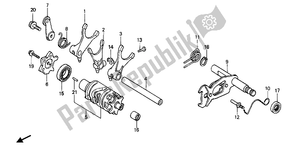 Todas las partes para Cambio De Tambor de Honda XR 600R 1985