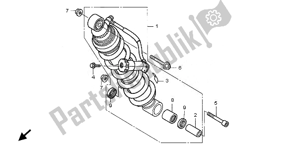 Tutte le parti per il Cuscino Posteriore del Honda NT 700V 2010