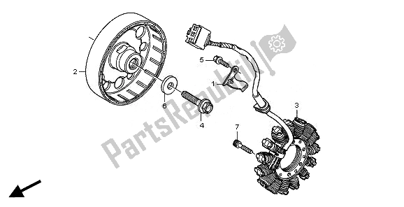 All parts for the Generator of the Honda CBR 600 RR 2011