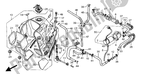 All parts for the Fuel Tank & Fuel Pump of the Honda XRV 750 Africa Twin 2000