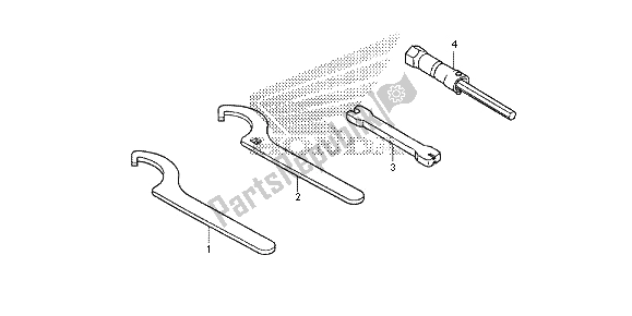 Tutte le parti per il Utensili del Honda CRF 150 RB LW 2013