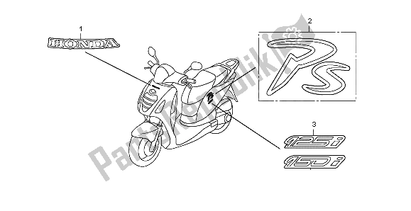 All parts for the Mark of the Honda PES 125 2013