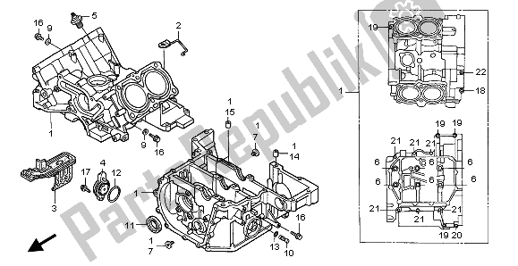 Wszystkie części do Korbowód Honda ST 1100 1996