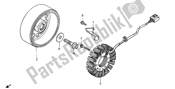 Tutte le parti per il Generatore del Honda CBR 600 RR 2006