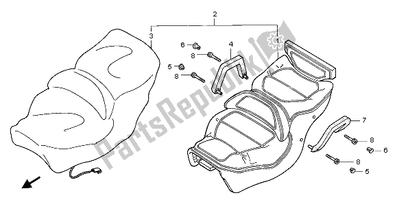 Todas las partes para Asiento de Honda GL 1500 SE 1997