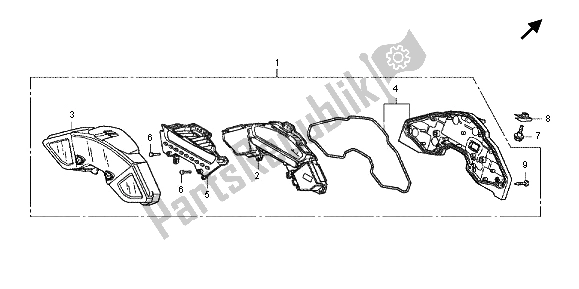 Todas as partes de Metro (kmh) do Honda CB 1000 RA 2012