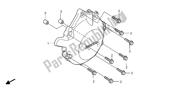 Todas las partes para C. A. Cubierta Del Generador de Honda CBF 1000S 2007