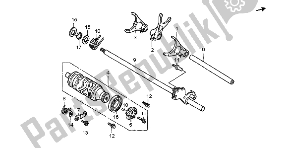 Tutte le parti per il Tamburo Del Cambio del Honda CBF 600 NA 2007