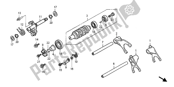 Todas las partes para Tambor De Cambio De Marchas de Honda CB 1000R 2010