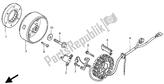 Todas las partes para Generador de Honda CLR 125 1999