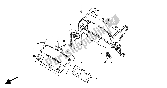 Todas las partes para Panel Medidor de Honda ST 1100A 2000