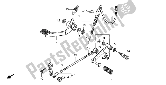 Todas las partes para Pedal de Honda NT 700V 2009